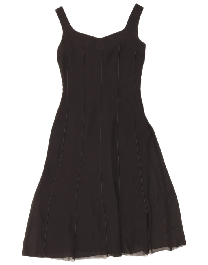 Dream Γυναικείο βραδινό αμάνικο φόρεμα A-Line UK 8 Small Black Polyester