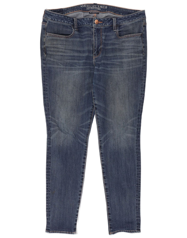 American Eagle Γυναικεία Jegging Τζιν UK 18 XL W38 L28 Μπλε βαμβακερό