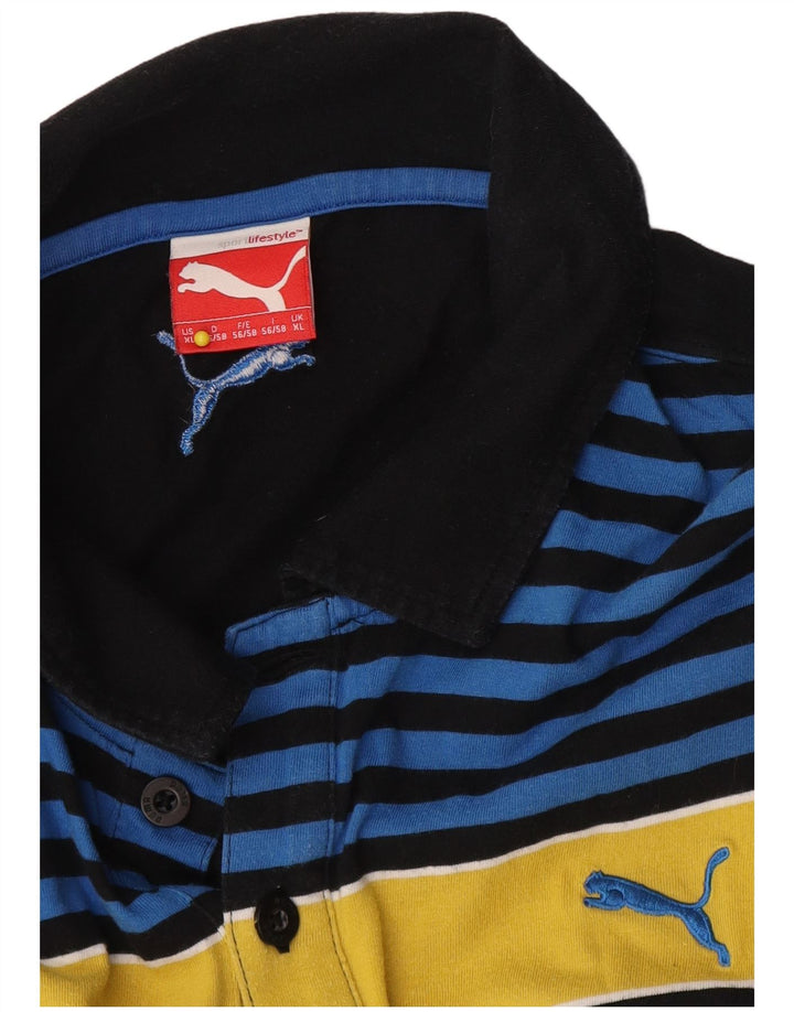 Ανδρικό πουκάμισο πόλο της Puma XL Black Colourblock