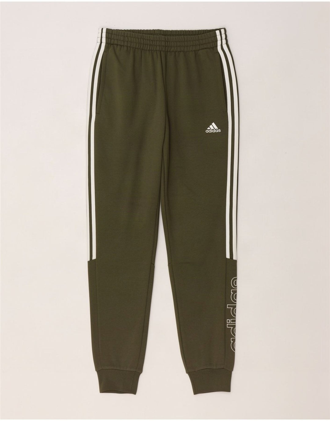 Ανδρική αθλητική φόρμα Adidas Graphic Παντελόνι Joggers Μεσαίο Χακί Βαμβακερό