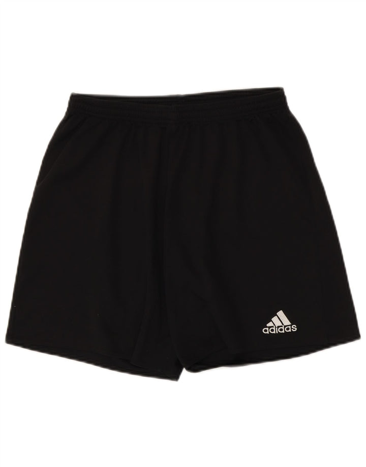 Ανδρικό σορτς Adidas Climalite από μεσαίο μαύρο πολυεστέρα