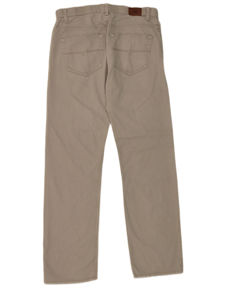 Marks & Spencer Ανδρικό Τζιν Μπλε Harbor Straight W34 L33 Γκρι βαμβακερό