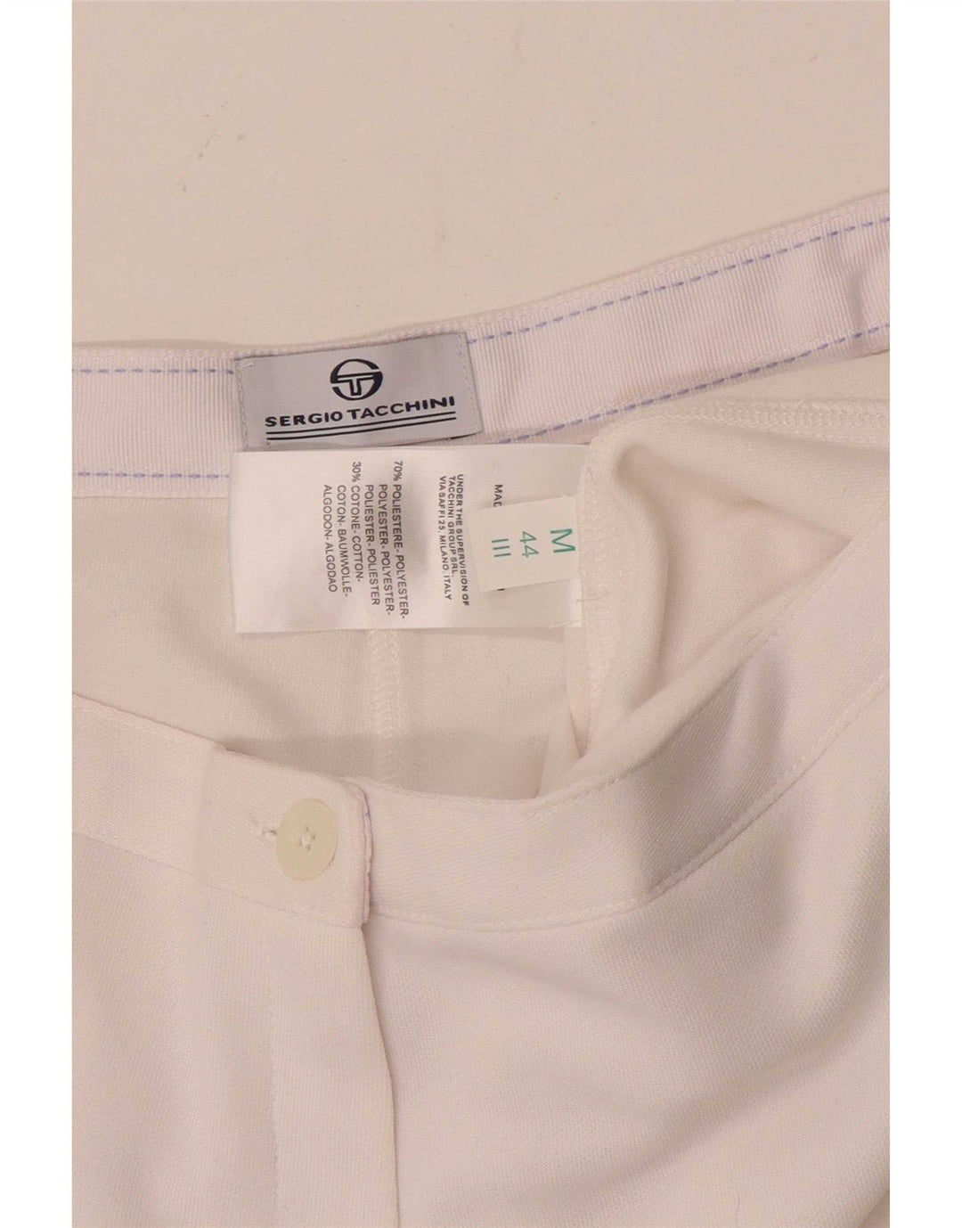 Sergio Tacchini Γυναικείο Σορτς Medium W30 Λευκός Πολυεστέρας