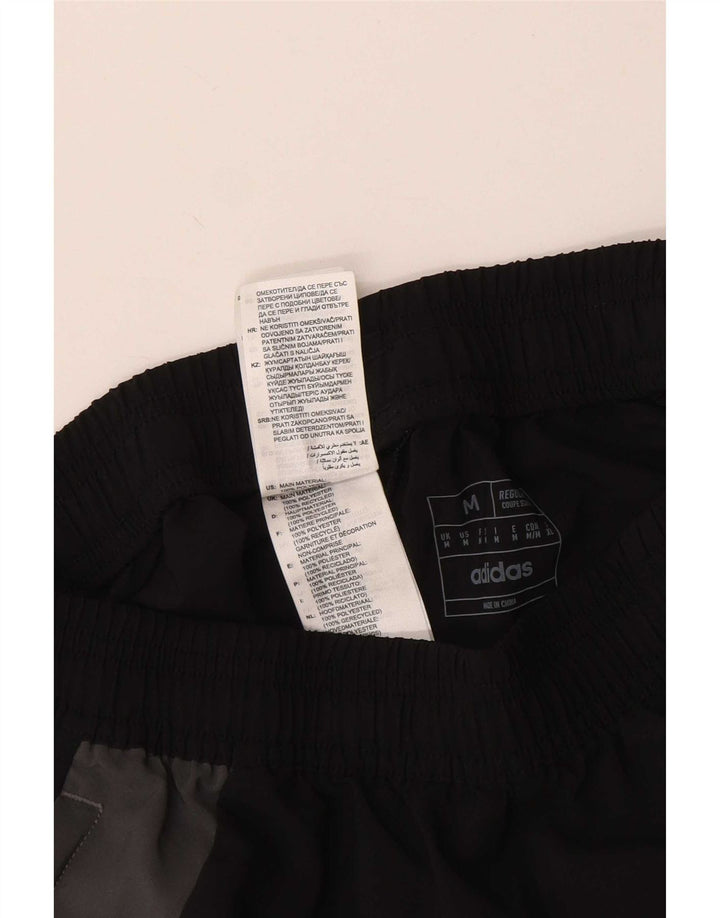 Ανδρικό γραφικό αθλητικό σορτς Adidas, μεσαίο μαύρο χρώμα, πολυεστέρας