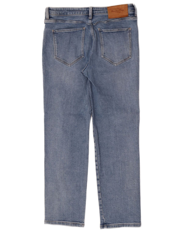 Massimo Dutti Γυναικείο ίσιο τζιν EU 38 Small W28 L27 Blue
