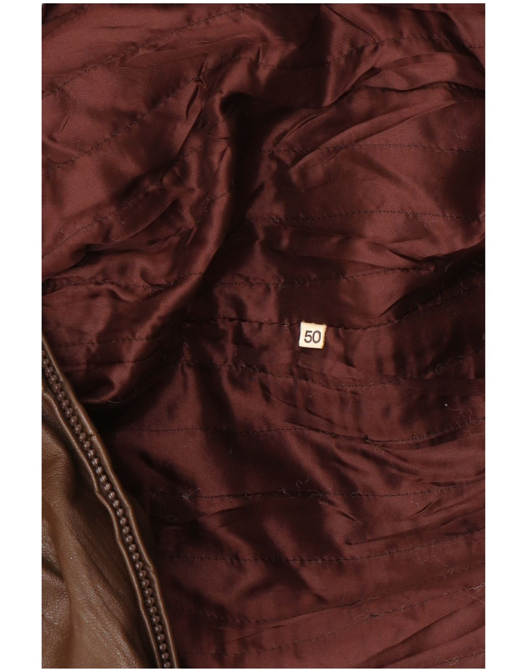 Vintage Γυναικείο Δερμάτινο Μπουφάν IT 50 XL Καφέ
