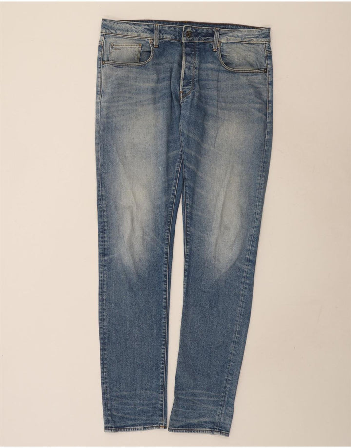 Ανδρικό G-Star 3301 Slim Jeans W36 L38 Μπλε βαμβακερό