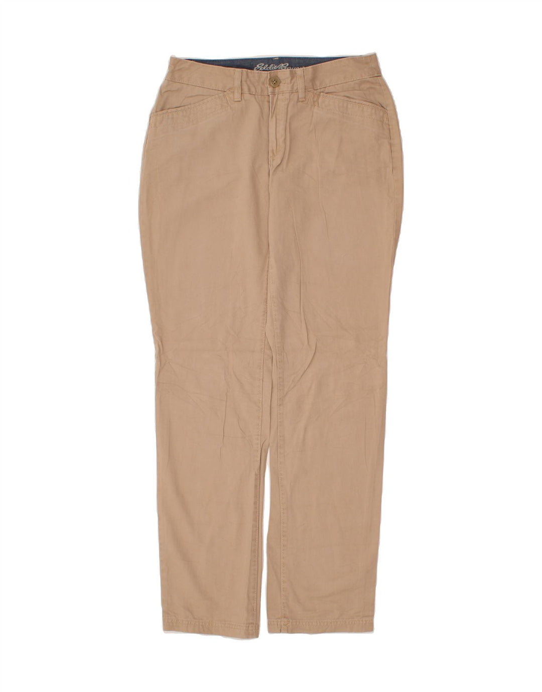 EDDIE BAUER Womens Curvy Casual Trousers US 8 Medium W32 L32 Beige Vintage Eddie Bauer and Second-Hand Eddie Bauer from Messina Hembry 
