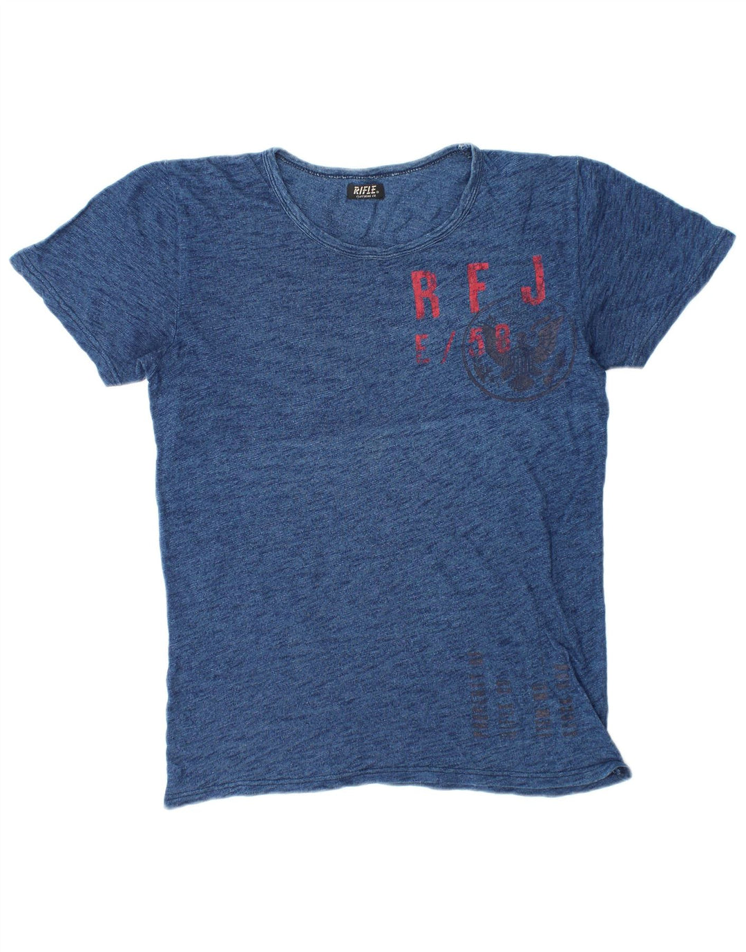 Ανδρικό γραφικό T-shirt Rifle Top Medium Navy Blue Flecked