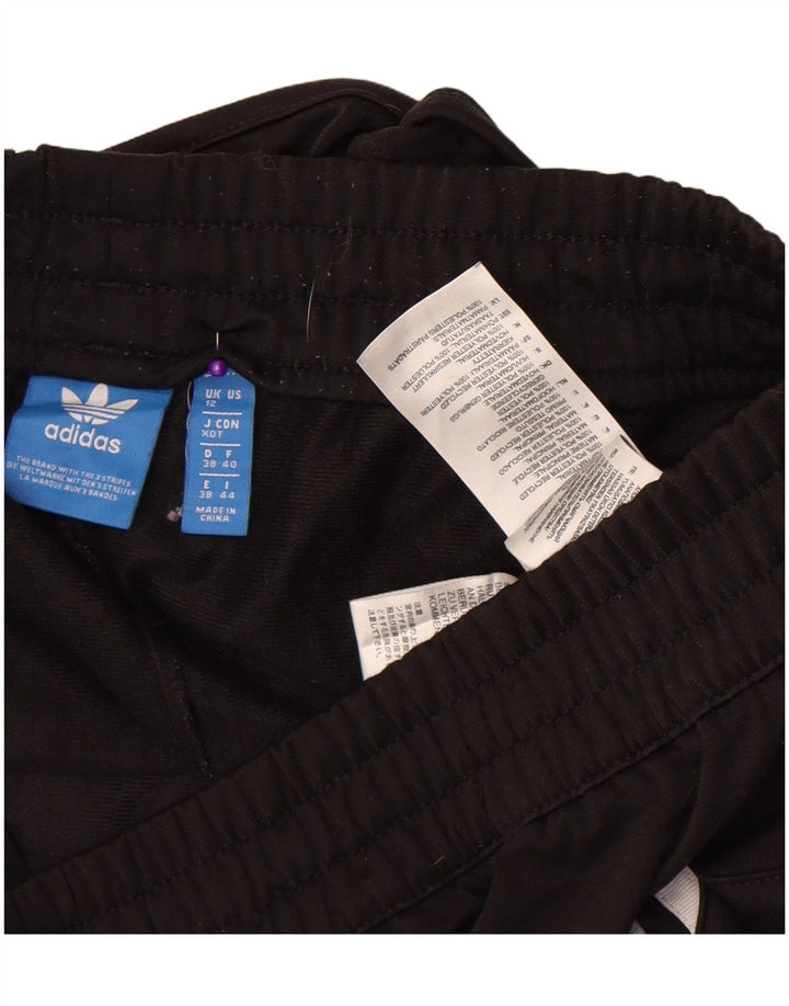 Γυναικείο αθλητικό σορτς Adidas UK 12 μεσαίου μαύρου χρώματος πολυεστέρας