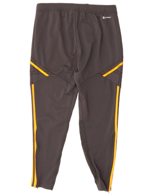 Adidas Mens Leeds United FC Tracksuit Παντελόνι Μεγάλο Γκρι Πολυεστέρας