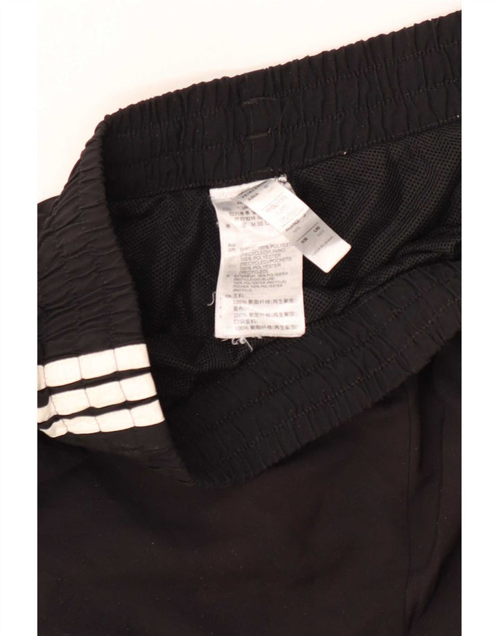 Ανδρικό αθλητικό σορτς Adidas από μεσαίο μαύρο πολυεστέρα
