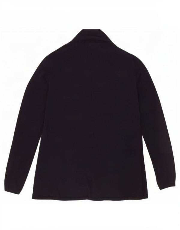 Zara Γυναικείο ανοιχτό πουλόβερ ζακέτα UK 10 Small Navy Blue