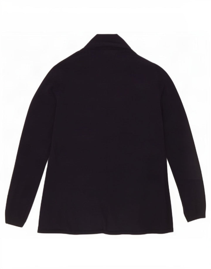 Zara Γυναικείο ανοιχτό πουλόβερ ζακέτα UK 10 Small Navy Blue
