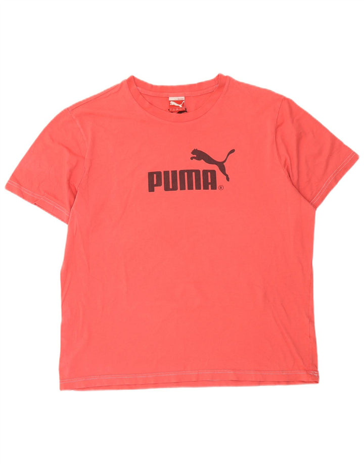 Ανδρικό γραφικό T-Shirt Puma Top μεγάλο κόκκινο βαμβακερό