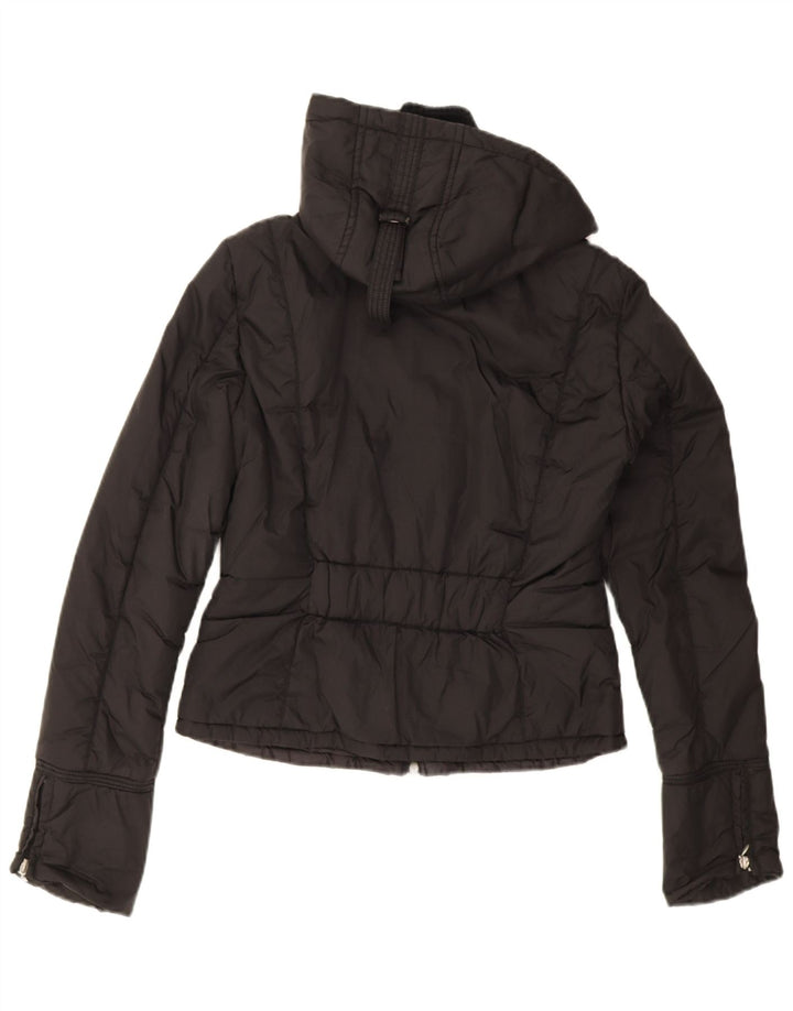 Max & Co. Γυναικείο μπουφάν με κουκούλα UK 12 Medium Black Polyamide