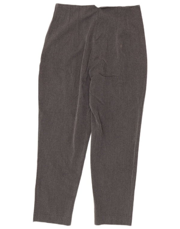 Zara Γυναικείο Ψηλόμεσο Κοστούμι Crop Παντελόνι Medium W28 L25 Grey Polyester