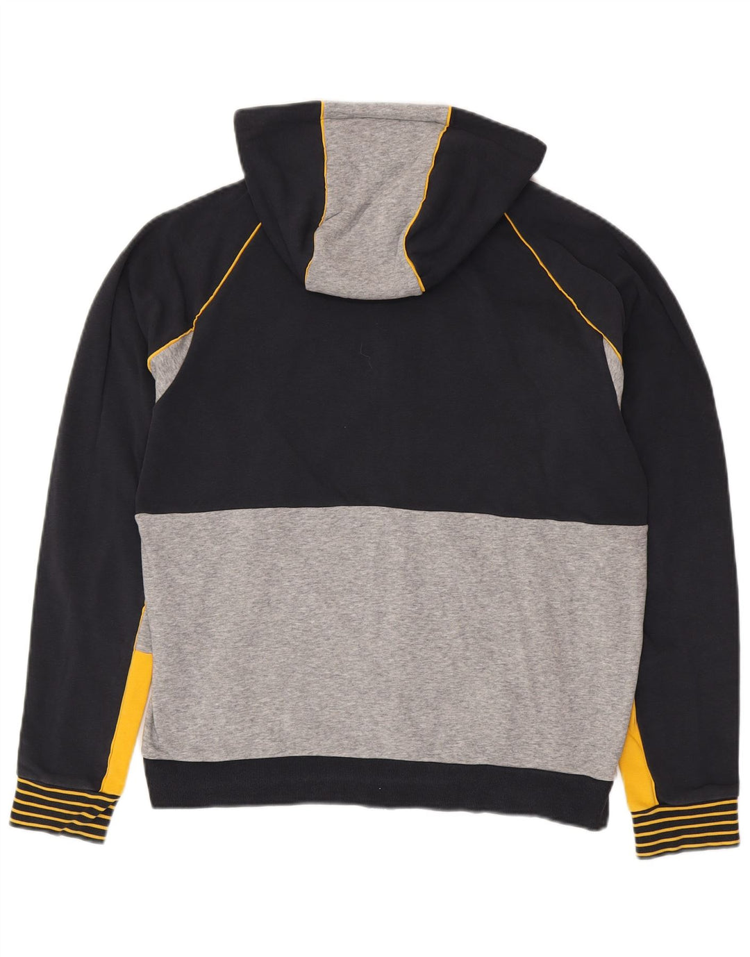 Ανδρικό πουλόβερ HUGO BOSS κανονική εφαρμογή με κουκούλα με φερμουάρ μεγάλο μπλε ναυτικό χρώμα