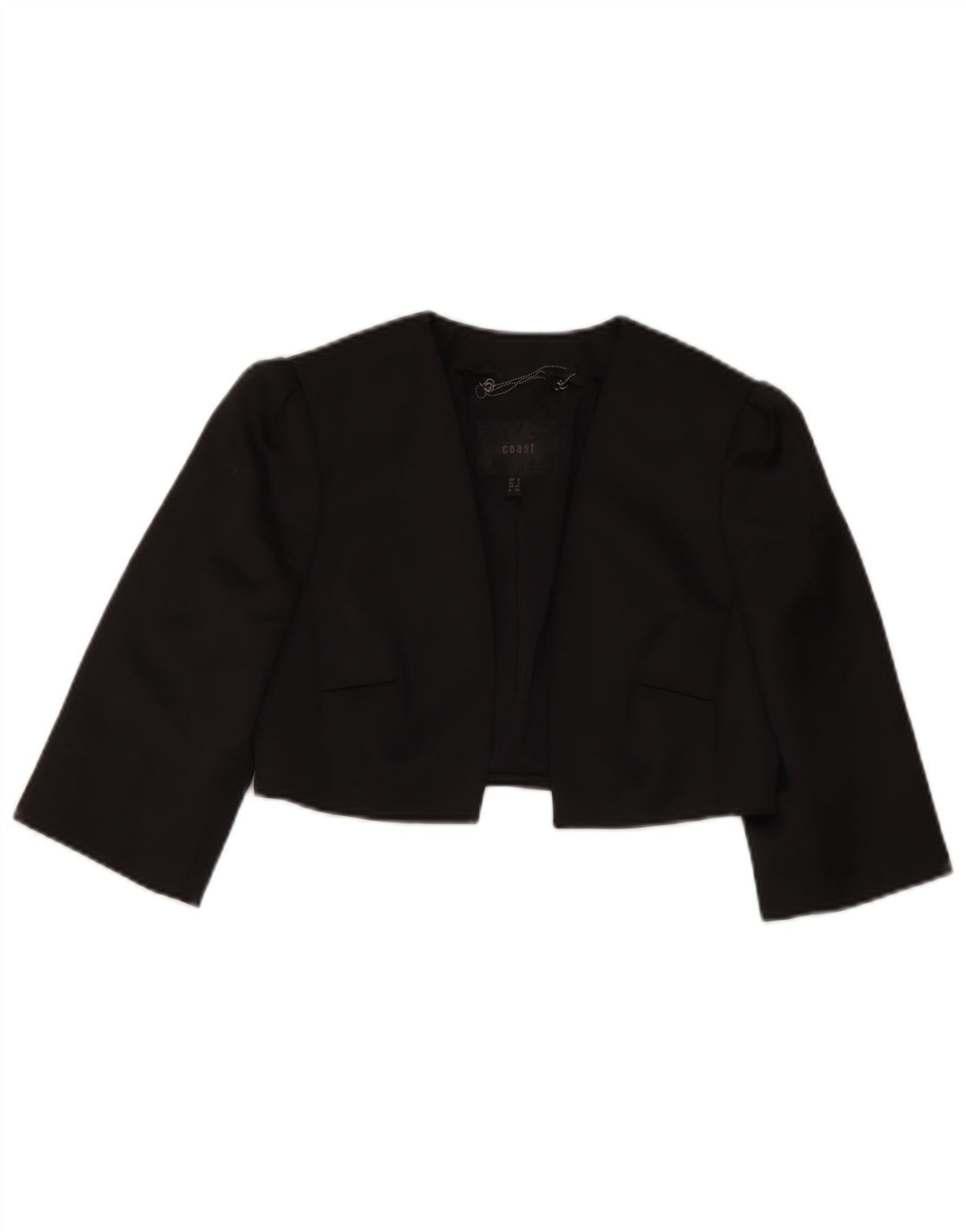 Coast Γυναικείο μπουφάν Bolero 3/4 μανίκι UK 8 Small Black Polyester