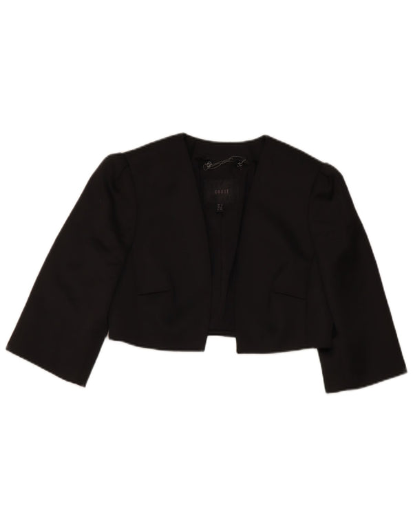 Coast Γυναικείο μπουφάν Bolero 3/4 μανίκι UK 8 Small Black Polyester
