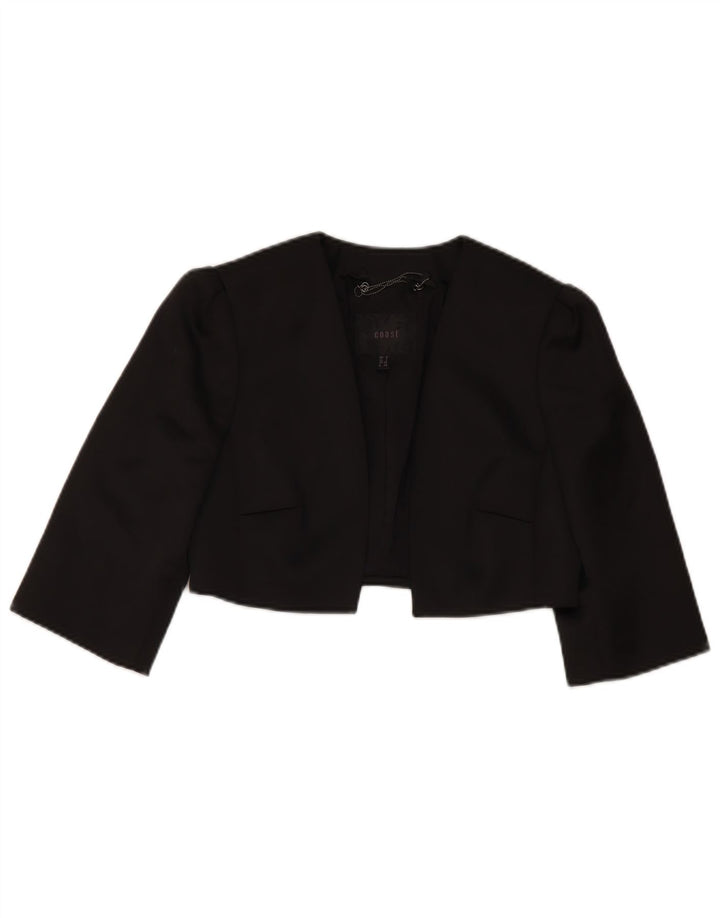 Coast Γυναικείο μπουφάν Bolero 3/4 μανίκι UK 8 Small Black Polyester