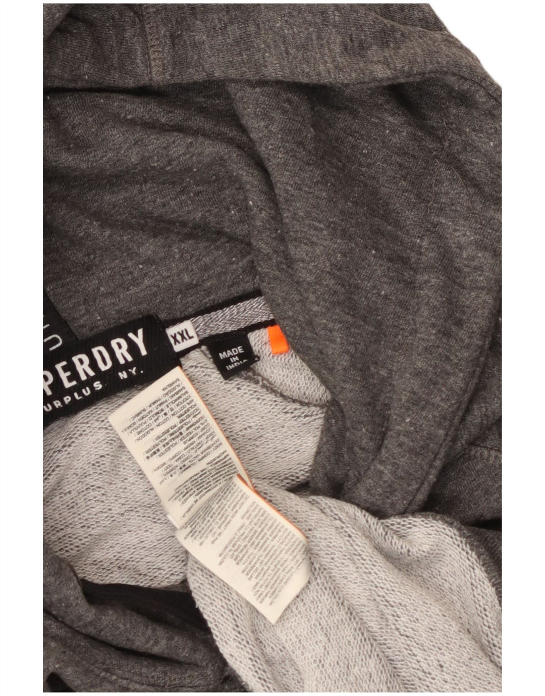 Superdry Ανδρικό γραφικό μπλούζα με κουκούλα 2XL Γκρι Πολυεστέρας