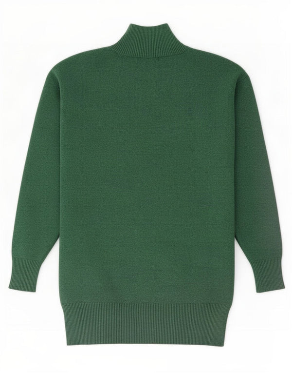 Marks & Spencer Γυναικείο πουλόβερ με λαιμό χελώνα UK 10 Small Green