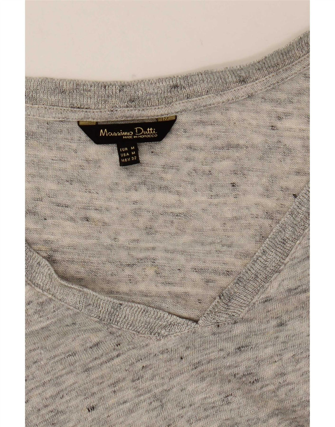 Massimo Dutti Γυναικείο μακρυμάνικο τοπ UK 12 Medium Grey Flecked