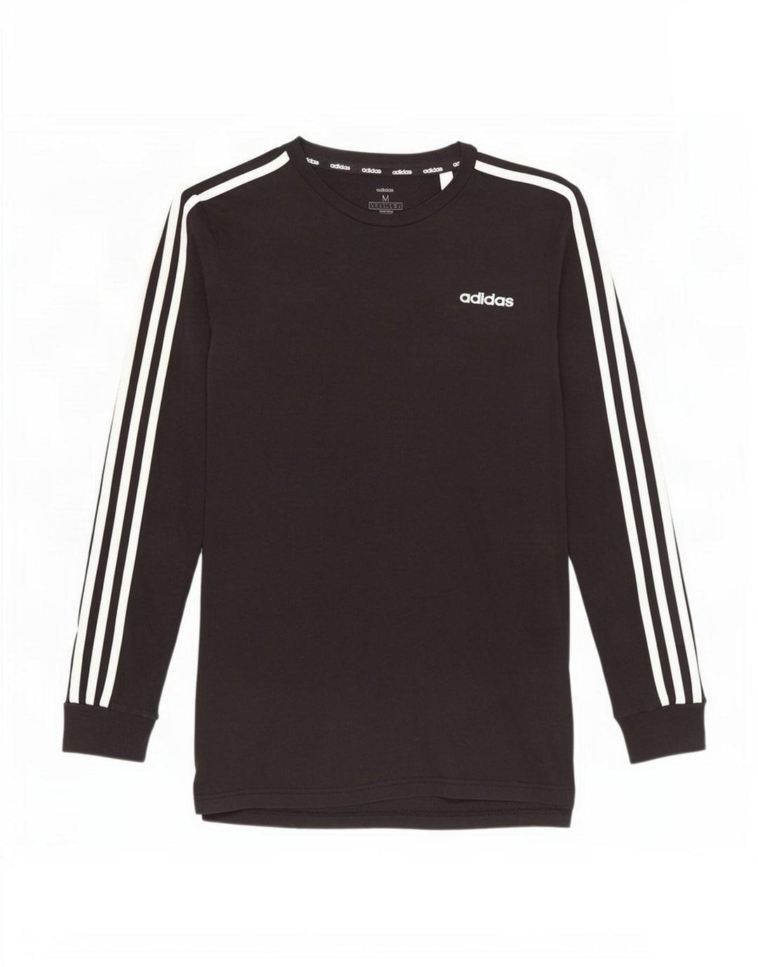Ανδρικό τοπ Adidas μακρυμάνικο μεσαίο μαύρο βαμβακερό