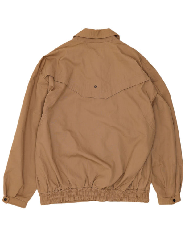 Vintage Ανδρικό Oversized Bomber Jacket EU 50 Large Brown Βαμβακερό