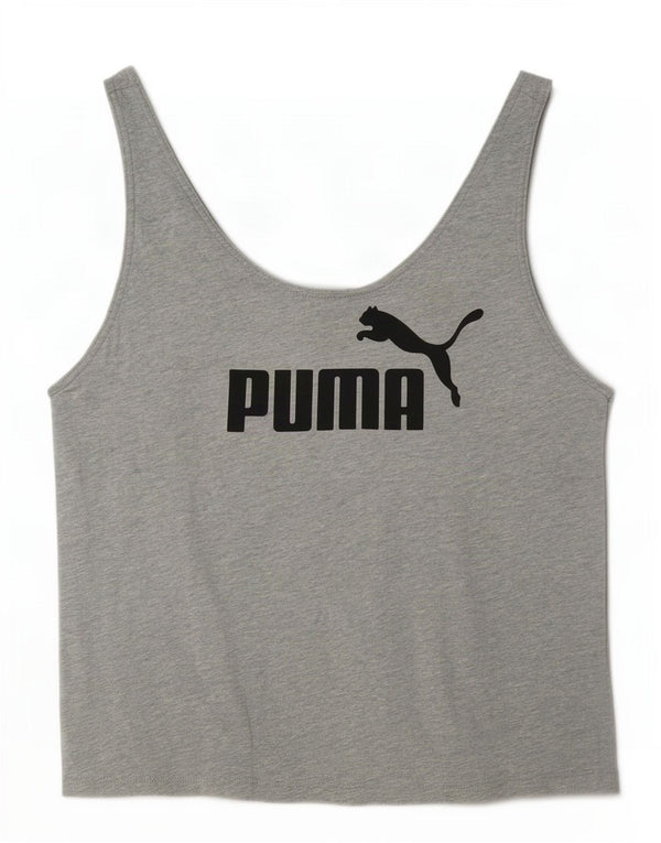 Γυναικείο γραφικό γιλέκο Puma τοπ UK 10 Small Grey Flecked
