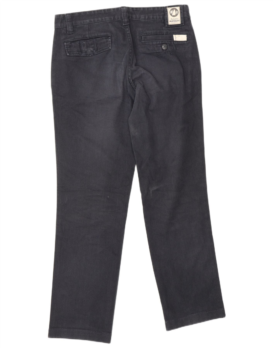 MURPHY & NYE Γυναικείο ίσιο παντελόνι Chino W32 L31 Navy Blue Cotton