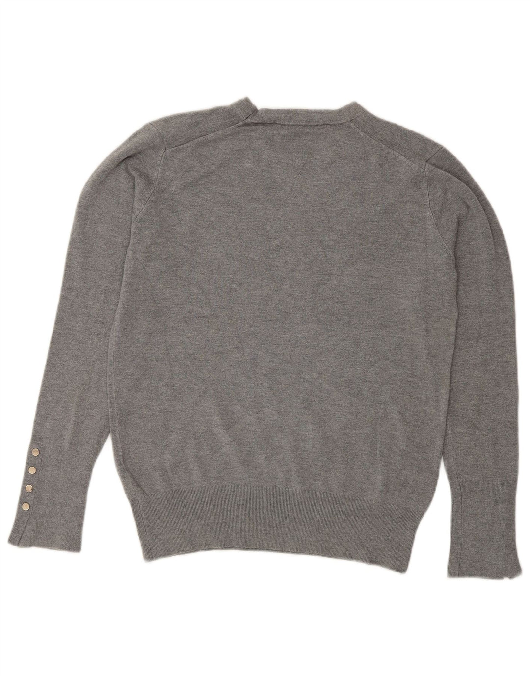 Zara Γυναικείο πουλόβερ με λαιμόκοψη UK 14 Large Grey