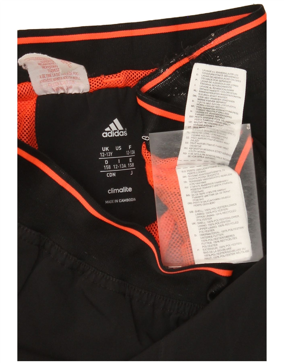 Παντελόνι αθλητικής φόρμας Adidas Boys MESSI 12-13 ετών Μαύρο Πολυεστέρα