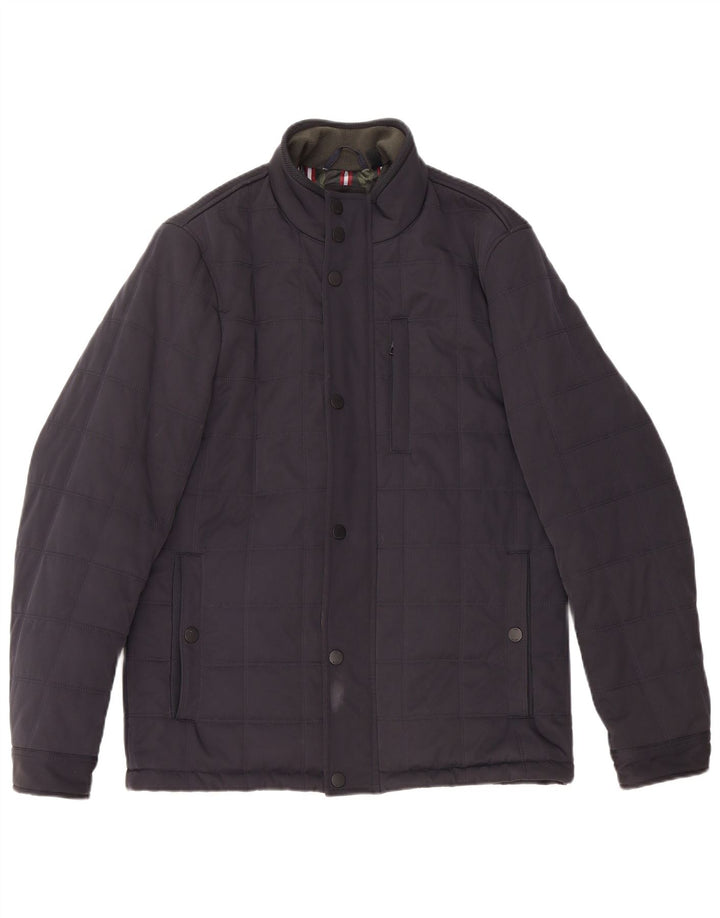 TED BAKER Ανδρικό μπουφάν με επένδυση Μέγεθος 3 Μεσαίο μπλε ναυτικό πολυεστέρας