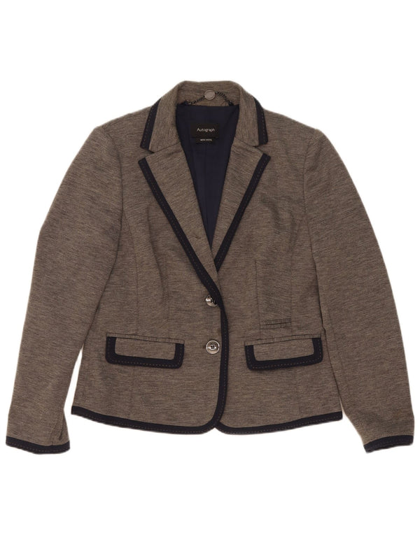 Marks & Spencer Γυναικείο μπουφάν 2 κουμπιών Blazer UK 12 Medium Grey
