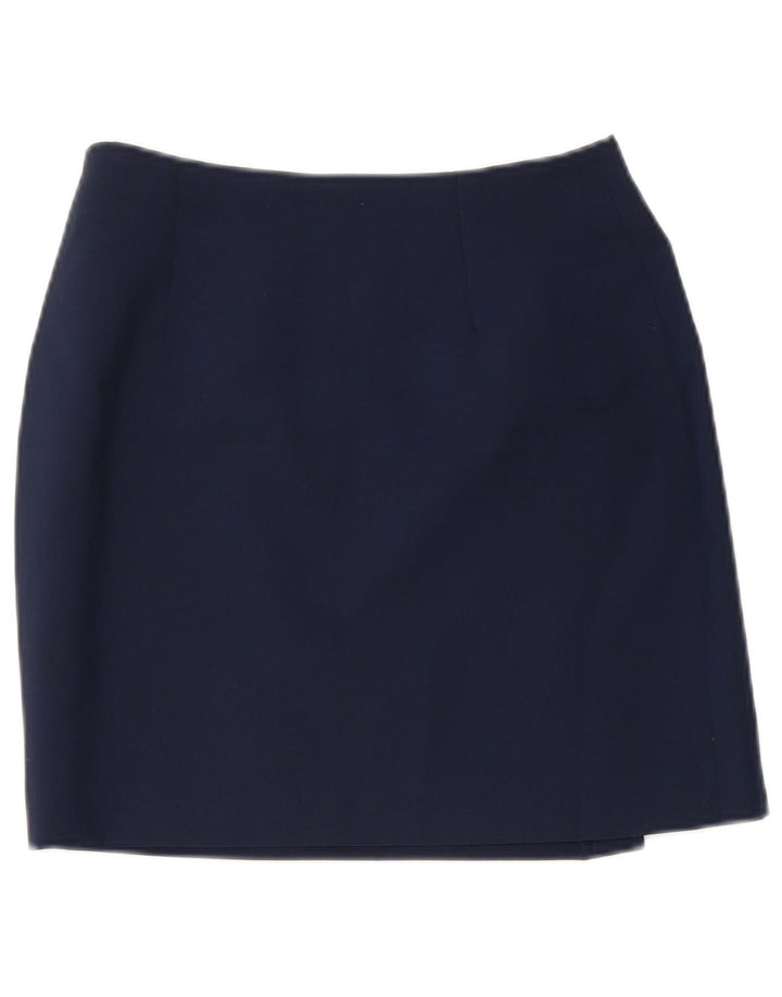 Vintage Γυναικεία Mini Wrap Φούστα W26 Small Navy Blue