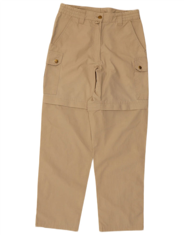Jack Wolfskin Γυναικείο ίσιο παντελόνι Cargo W27 L28 Beige Polyester