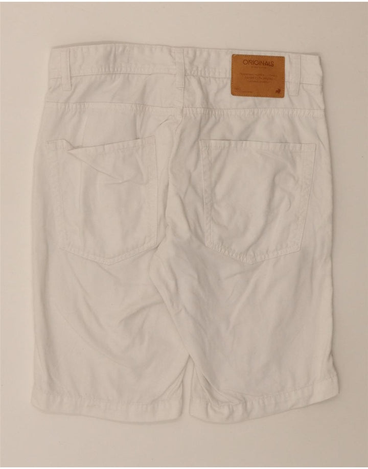 Ανδρικό τζιν σορτς JACK & JONES W30 Μεσαίο λευκό βαμβακερό