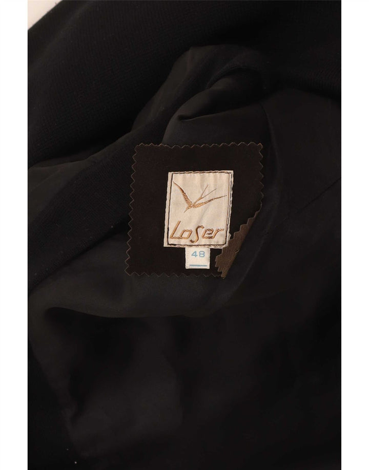 Vintage γυναικείο μπουφάν Bomber με κανονική εφαρμογή IT 48 μεσαίου καφέ χρώματος