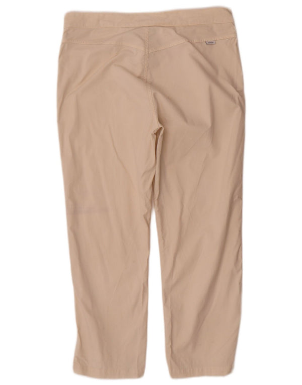 Aspesi Γυναικείο ίσιο κομμένο παντελόνι IT 44 Medium W30 L23 Beige βαμβακερό