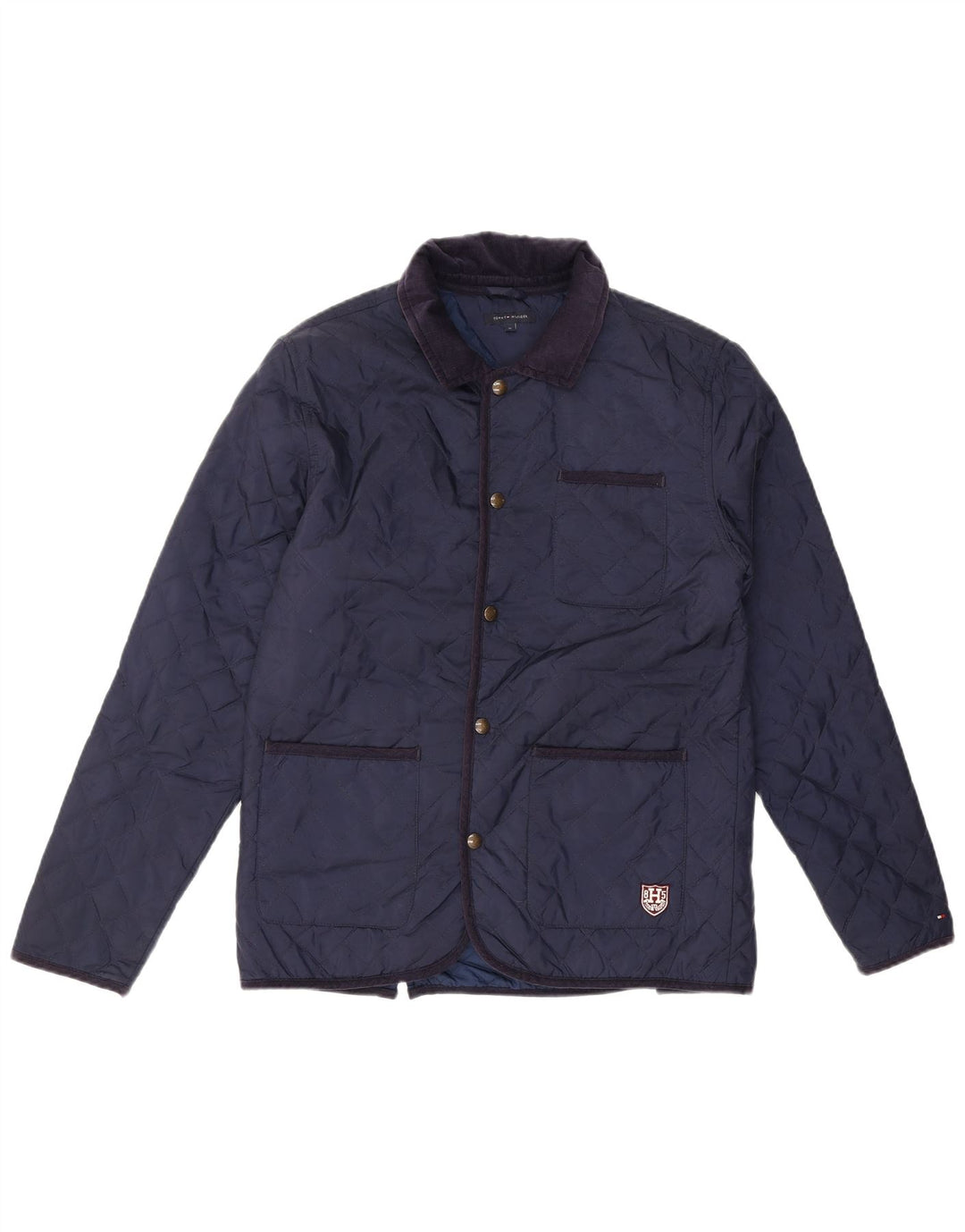 Tommy Hilfiger Boys Quilted Jacket 15-16 Years Navy Blue