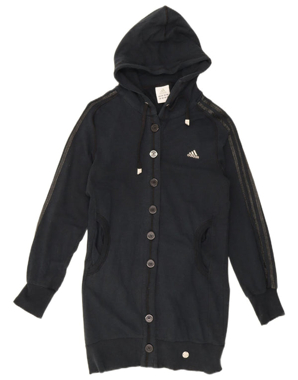 Adidas Γυναικείο πουλόβερ Longline Cardigan UK 10 Small Navy Blue