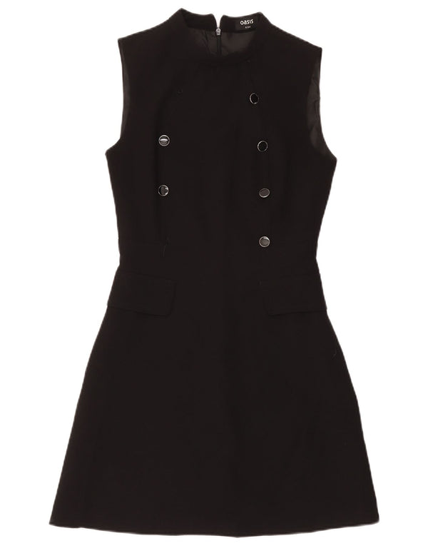 Γυναικείο αμάνικο φόρεμα Oasis UK 8 Small Black Polyester