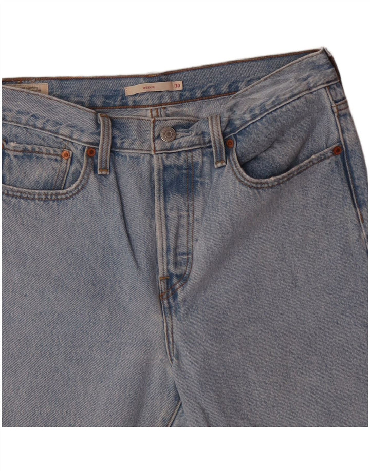 Γυναικείο τζιν σορτς LEVI'S Wedgie W30 μεσαίο μπλε βαμβακερό