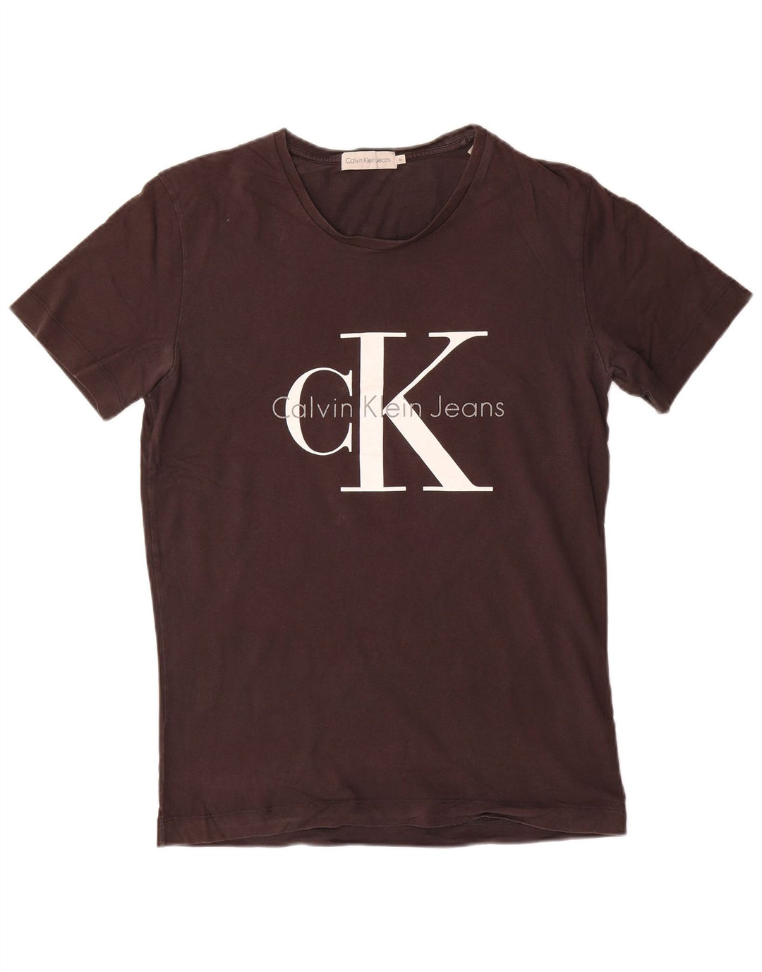 Ανδρικό γραφικό T-shirt CALVIN KLEIN JEANS, βαμβακερό μεσαίο γκρι