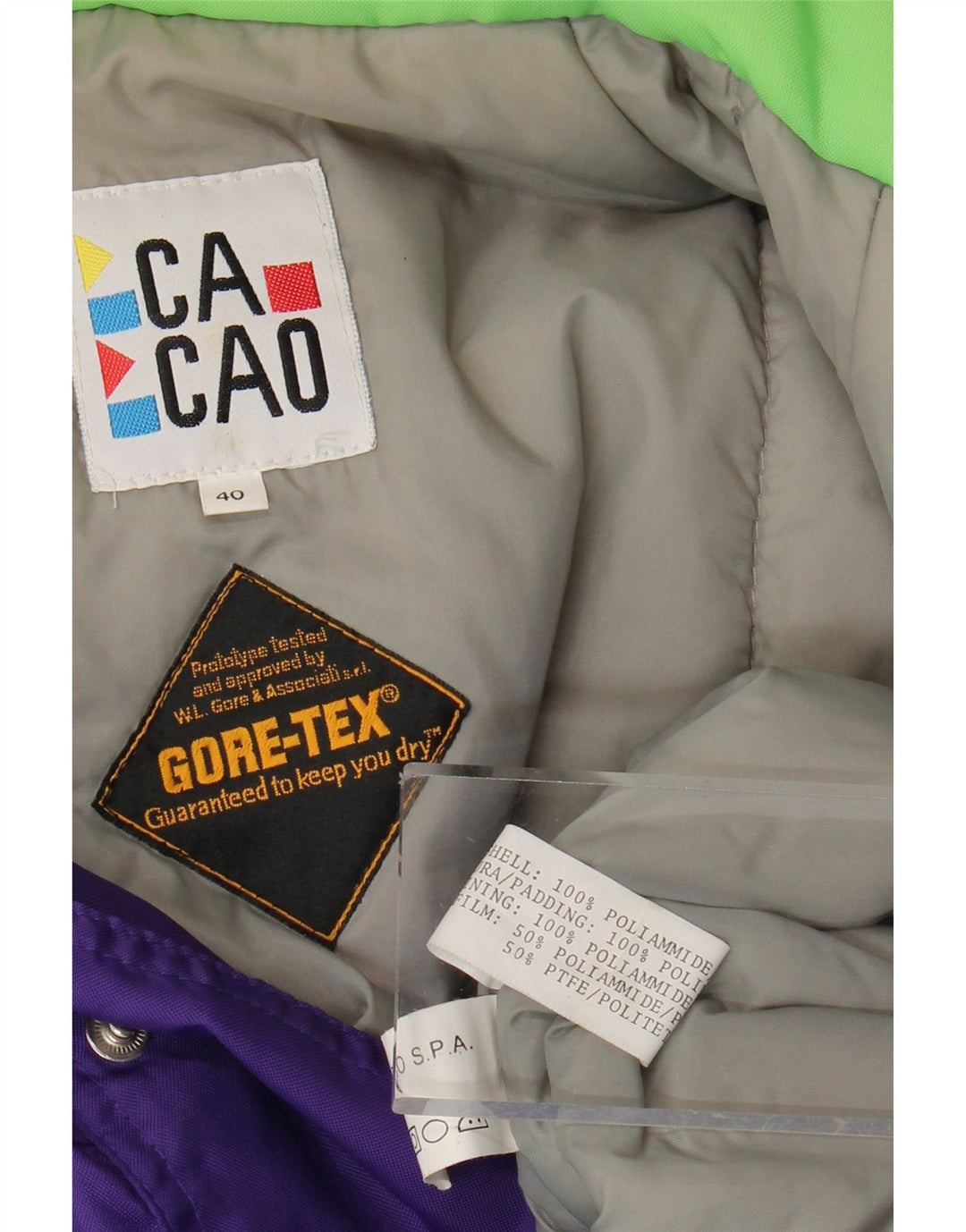 Ανδρικό μπουφάν Cacao Ski US 40 Large Purple Polyamide