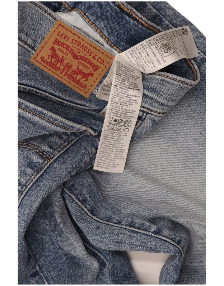Levi's Womens 314 Shaping Straight Jeans W27 L30 Blue Cotton