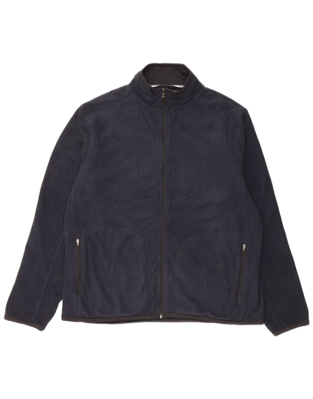 Marks & Spencer Ανδρικό Fleece Jacket UK 42 XL Navy Blue Polyester