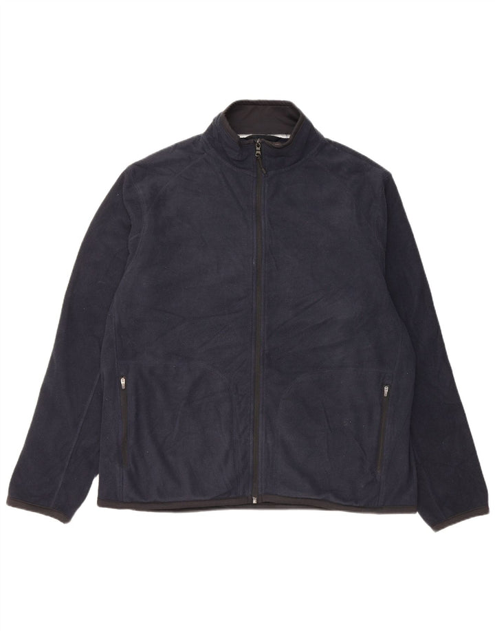 Marks & Spencer Ανδρικό Fleece Jacket UK 42 XL Navy Blue Polyester